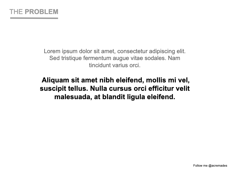 Problem Slide